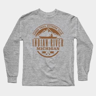 Canoe Indian River michigan Long Sleeve T-Shirt